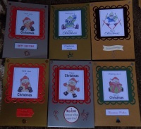 6 Handmade Christmas Cards - Set 2
