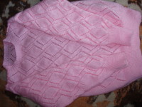 Pink brushed DK sweater finished 20-6-21